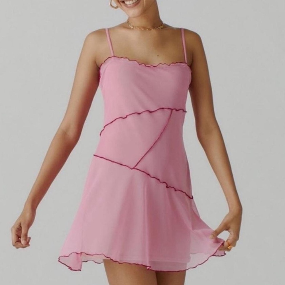 Urban Outfitters Pink Spaghetti Strap Dress